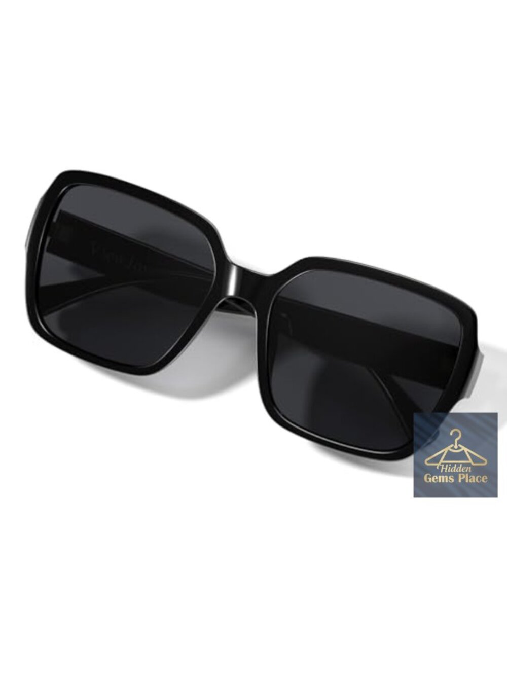 Polarized Oversized Square Sunglasses for Women UV400 Protection